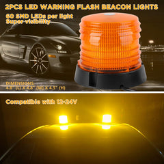 ASPL 60-LED top detail highlighting dense LEDs for stronger warning light