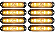 ASPL front view of eight ultra-slim strobes showing compact design and high visibility