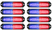 ASPL front view of 8-piece strobe kit showing compact warning lights and strong visibility