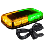 ASPL rooftop strobe front profile showing amber/green LEDs and slim housing for enhanced visibility