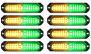 ASPL strobe front view showing LEDs and compact housing for strong roadside visibility