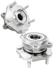 Aspligo front hub assembly front view showing fit and durability benefit