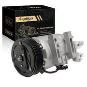 Aspligo front view compressor showing direct-fit design and fast installation benefit