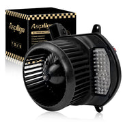 Aspligo front view of blower resistor showing robust housing and fit