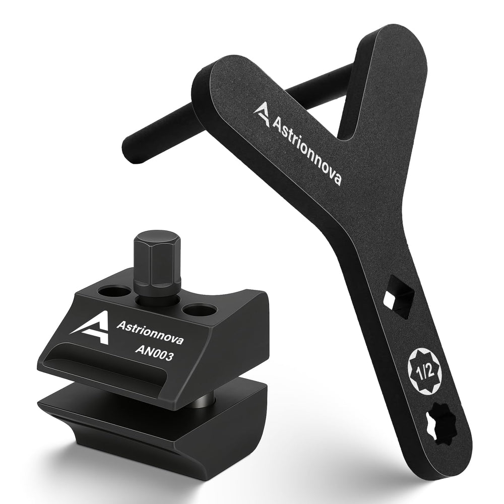 Astrionnova strut spreader front view showing universal fit and safer separation