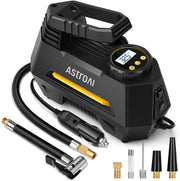 AstroAI AIRUN H front view showing compact portable inflator and durable housing