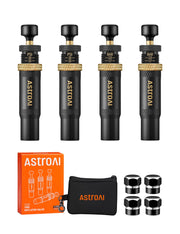 AstroAI deflators front view showing four units and pouch, organized for quick use