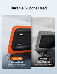 AstroAI detachable ice scraper detail demonstrating precise ice removal