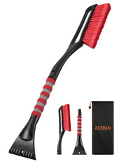 AstroAI front view of full 27-inch snow brush showing design and reach benefit