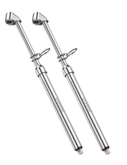 AstroAI front view of dual-head gauge showing dual chucks and scale for quick checks