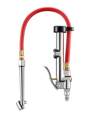 AstroAI front view of gauge inflator showing dial and handle, improves fast readings