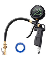 AstroAI front view of inflator gauge showing readable display and trigger for accurate checks