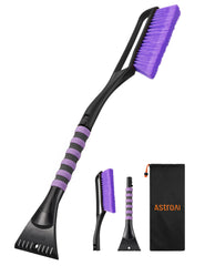 AstroAI front view showing full 27-inch brush and scraper, fast clearing