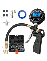 AstroAI front view showing digital gauge and controls for fast readings