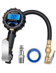 AstroAI front view of gauge showing compact design and durable finish for reliable handling