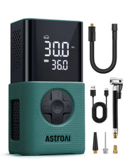 AstroAI L7S front view showing compact cordless design and gauge, easy portability