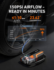 AstroAI M10 high-contrast LED display close-up for clear pressure and status reading