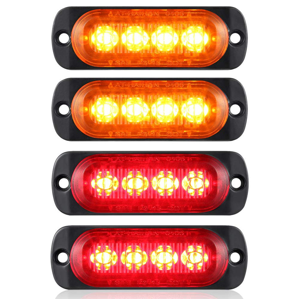 AT-HAIHAN front view of oblong marker light showing bright lens and durable build benefiting visibility