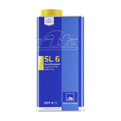 ATE SL.6 DOT 4 1L metal can front view showing brand and capacity for reliable storage