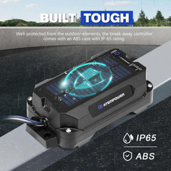 ATEM POWER battery LED indicators and test button for fast pre-trip status checks