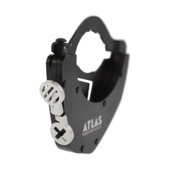 ATLAS Throttle Lock close-up of stainless steel detail highlighting durable construction