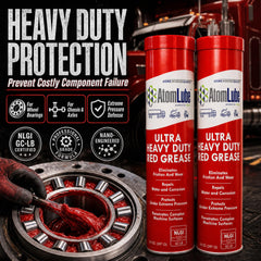 AtomLube single 14 oz tube close-up highlighting nozzle and cap