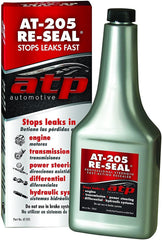 ATP automotive pouring into reservoir demonstrating leak-stopping benefit