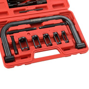 ATPEAM front view of C‑clamp and collets showing durable construction and portability