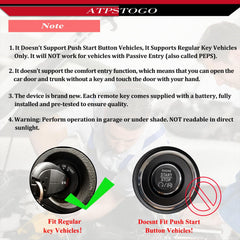 ATPSTOGO interchangeable keypads 3- and 4-button options, customizable fit