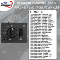 ATRACYPART green LED symbols illuminated on switch improving nighttime visibility