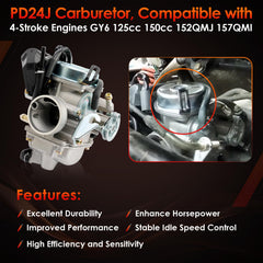 ATRACYPART PD24J side mounting detail illustrating manifold connection for easy install