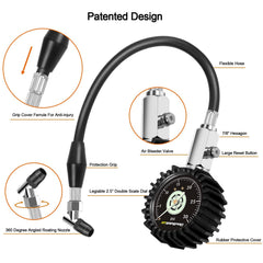 ATsafepro bleeder button detail for controlled pressure release benefit