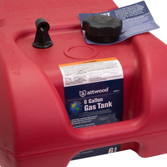 attwood 8806LP2 close-up of cap and vacuum valve demonstrating spill reduction