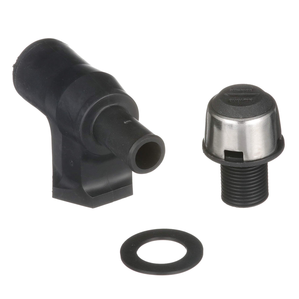 attwood composite 90° P-trap vent front view showing compact splash-resistant design