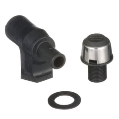 attwood composite 90° P-trap vent front view showing compact splash-resistant design