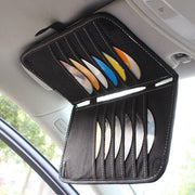 Aturmon front view of visor organizer showing tidy storage benefit