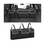AUCELI front view of hanging organizer shows roomy pockets and tidy storage benefit
