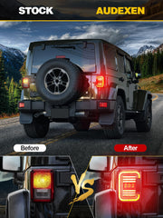 AUDEXEN installed on Jeep Wrangler showing improved rear appearance benefit