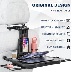 AUEOTUAR dual cup holders and tabletop detail for spill prevention