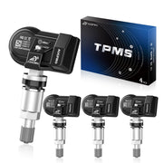 Augfiro front packaging showing 4PCS TPMS kit and quick fit benefits