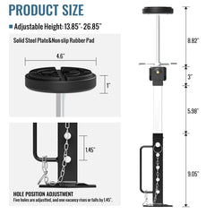 AUH footplate closeup with anti-slip rubber protecting campsite surfaces and grip