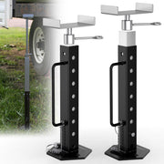 AUH front view of slide out support jacks showing sturdy build and fit benefit