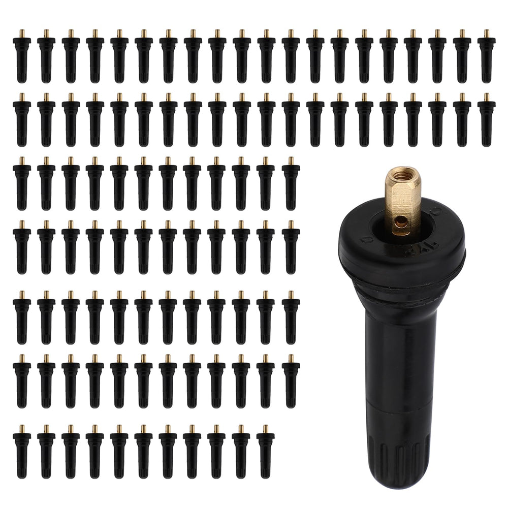 AULINK front pack of 100 valve stems showing quantity and benefit of bulk supply