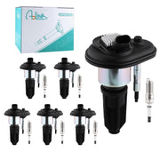 AULINK front packaging showing 6-piece coil and spark plug kit benefits