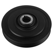 AULINK harmonic balancer front view showing pulley face and bolt holes, improves fit accuracy