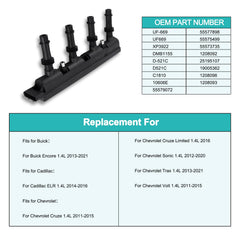 AULINK coil pack installed in engine compartment demonstrating direct-fit replacement