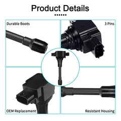 AULINK ignition coil connector top detail highlighting corrosion-resistant terminals