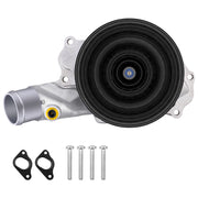AULINK water pump front view showing mounting points and fitment benefit