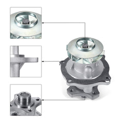 AULINK water pump side profile highlighting polished housing and corrosion resistance