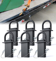 Aupar front view of six stake pocket D-rings showing pack benefit durability
